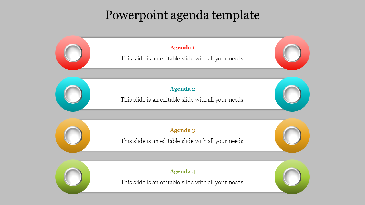 Agenda PowerPoint Templates And Google Slides-vertical shape